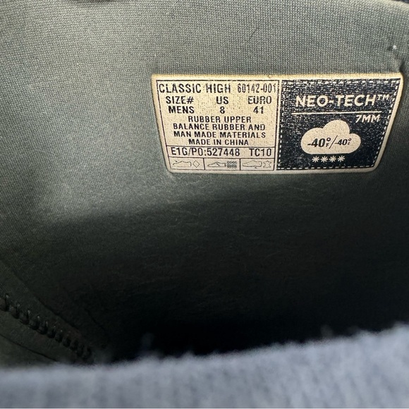 Bogs Classic High Boot Black Men’s Size 8 Neoprene Rubber Insulated Waterproof - Picture 7 of 8